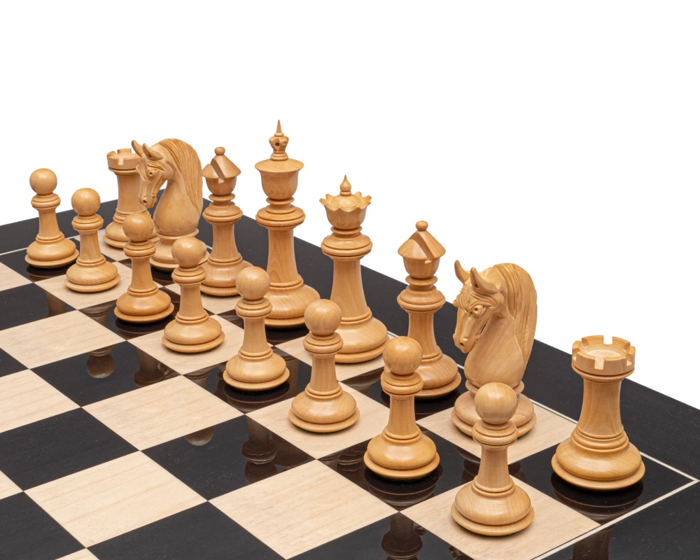 Blackburne Luxury Ebony Chess Men 4.5 Inch 6 Blackburne Luxury Ebony Chess Men 4.5 Inch - Image 6