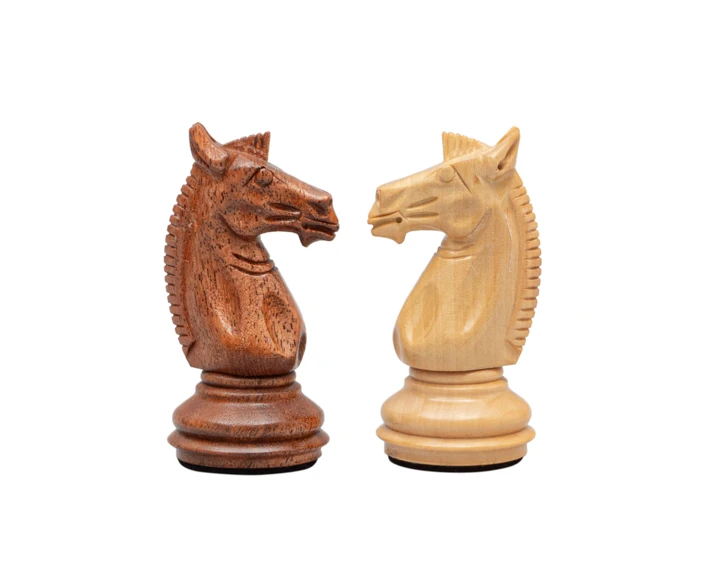 The Trapani Acacia 3.35 Inch Italian Chess Men 2 The Trapani Acacia 3.35 Inch Italian Chess Men - Image 2