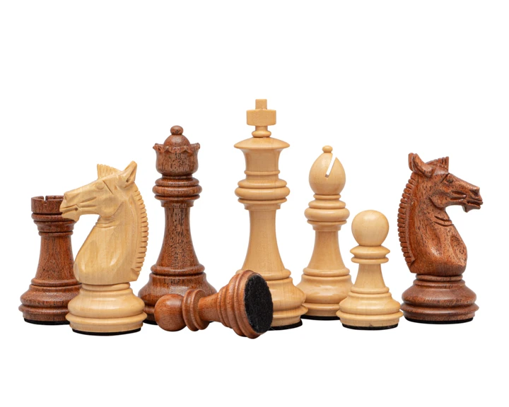 The Trapani Acacia 3.35 Inch Italian Chess Men 3 The Trapani Acacia 3.35 Inch Italian Chess Men - Image 3