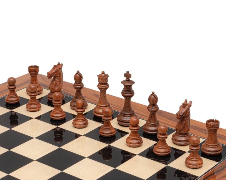 The Trapani Acacia 3.35 Inch Italian Chess Men 5 The Trapani Acacia 3.35 Inch Italian Chess Men - Image 5