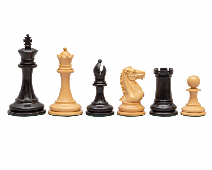 The Rochester Ebony Chessmen 4 Inch 1 The Rochester Ebony Chessmen 4 Inch
