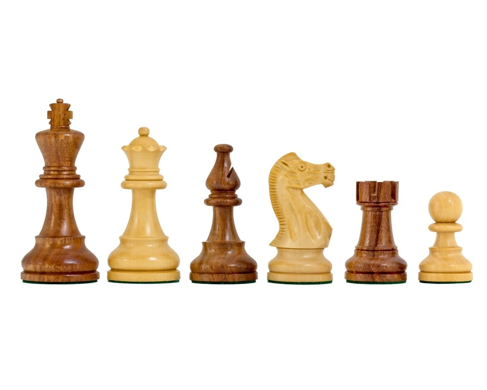American Staunton Chessmen In Sheesham 3.75 Inches 1 American Staunton Chessmen In Sheesham 3.75 Inches