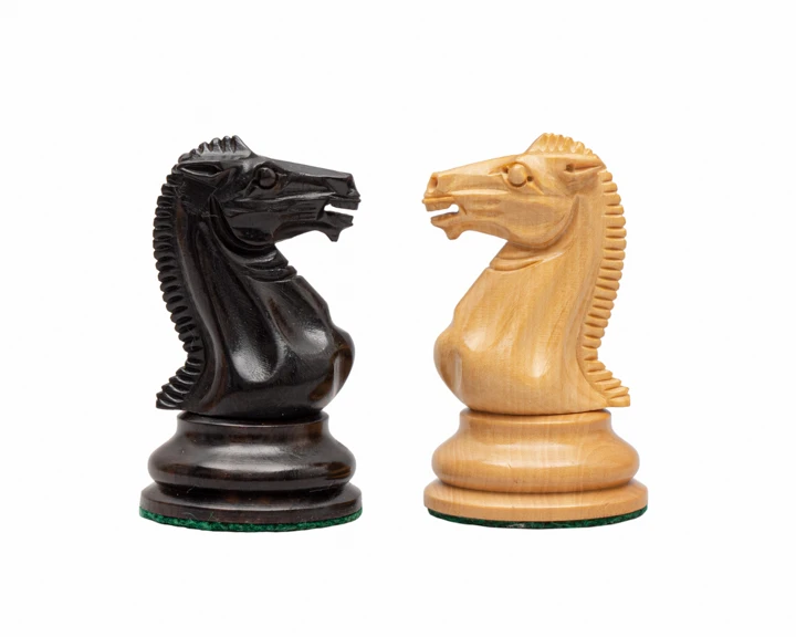 The Rochester Ebony Chessmen 4 Inch 2 The Rochester Ebony Chessmen 4 Inch - Image 2