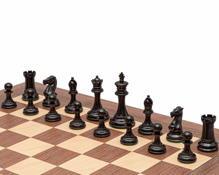 The Rochester Ebony Chessmen 4 Inch 5 The Rochester Ebony Chessmen 4 Inch - Image 5