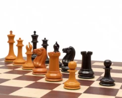 J J Cooke Edition Ebony And Antiqued Boxwood Chessmen 4.4 Inches 13 J J Cooke Edition Ebony And Antiqued Boxwood Chessmen 4.4 Inches -Board Games - Chess And Cards Shop RCP201 06