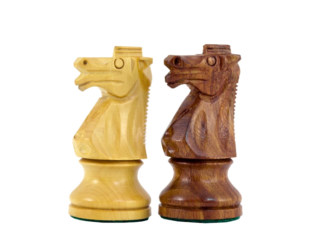 British Series Staunton Chessmen In Sheesham 3.75 Inches 3 British Series Staunton Chessmen In Sheesham 3.75 Inches - Image 3