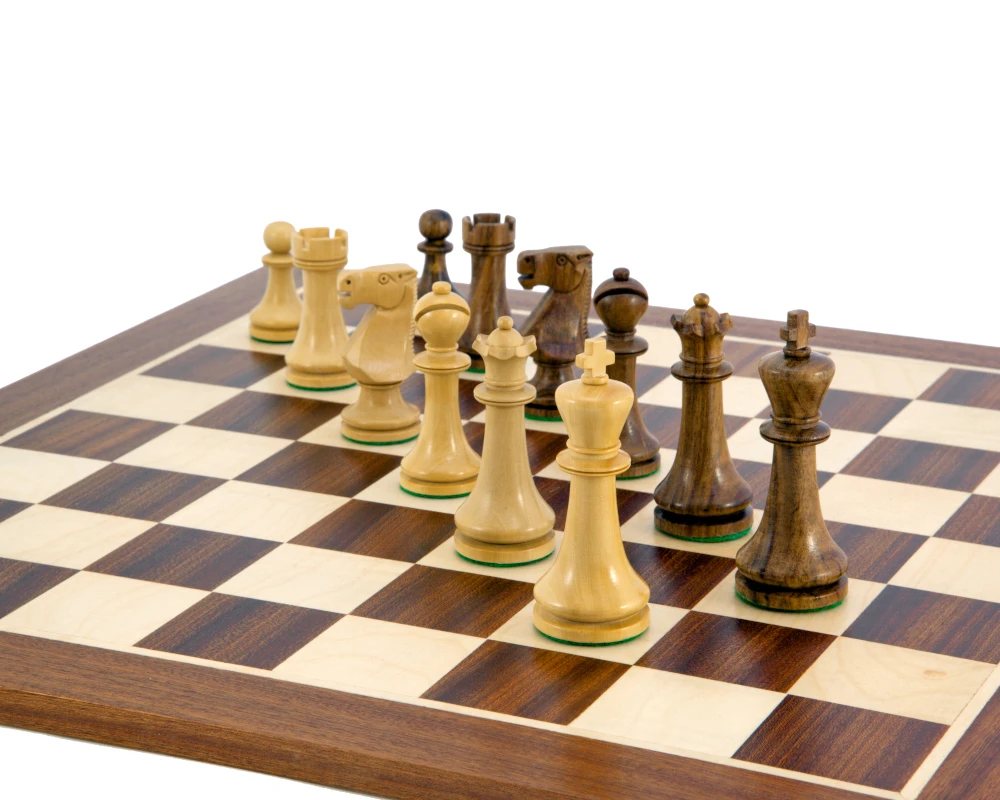 Pioneer Golden Rosewood Chessmen 3.75 Inches 5 Pioneer Golden Rosewood Chessmen 3.75 Inches - Image 5
