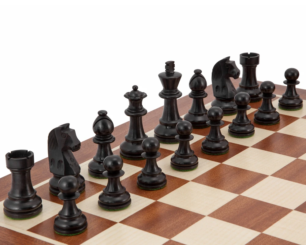 Down Head Black Grand Championship Chess Set 2 Down Head Black Grand Championship Chess Set - Image 2