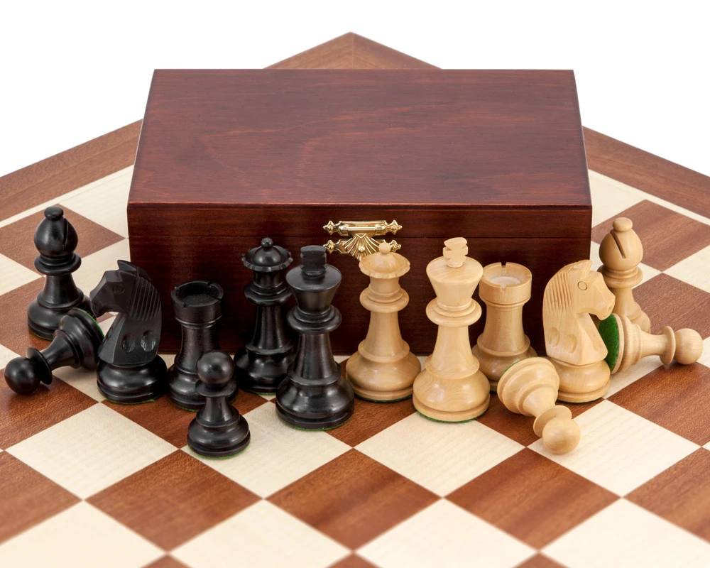 Down Head Black Grand Championship Chess Set 4 Down Head Black Grand Championship Chess Set - Image 4