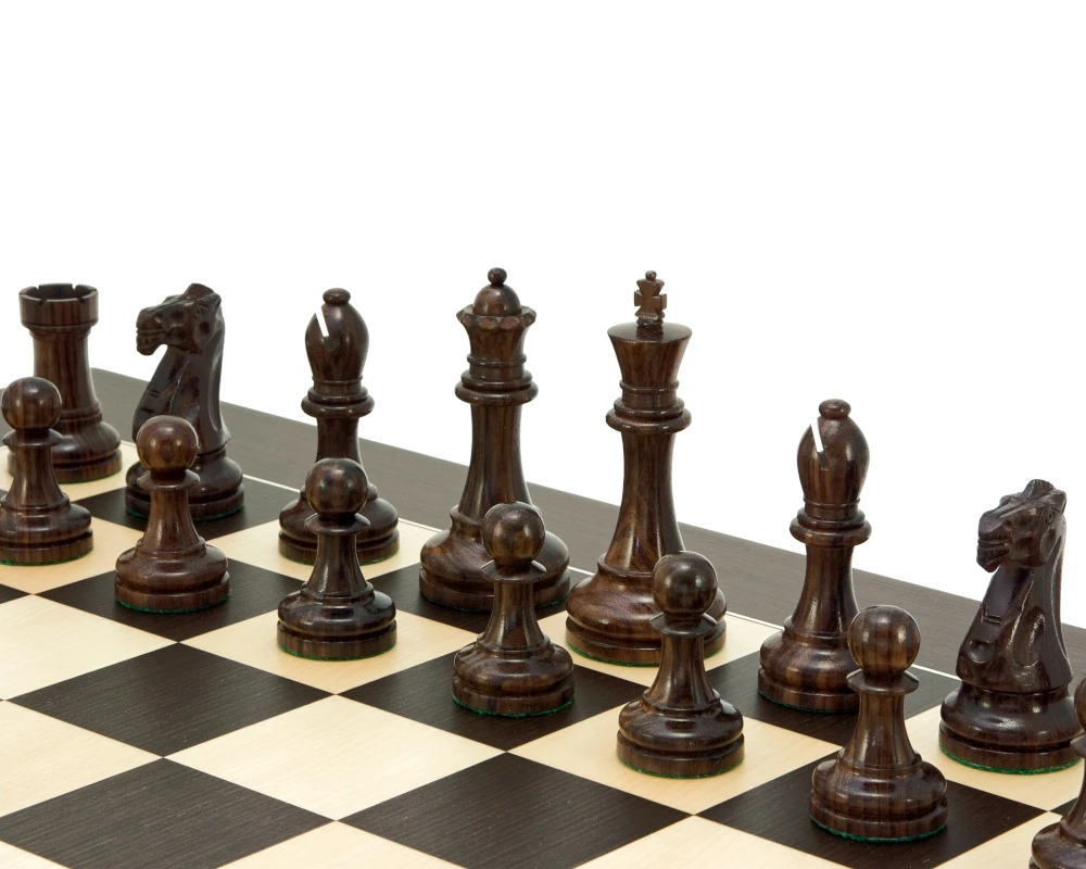 Broadbase Grand Deluxe Rosewood Chess Set 3 Broadbase Grand Deluxe Rosewood Chess Set - Image 3