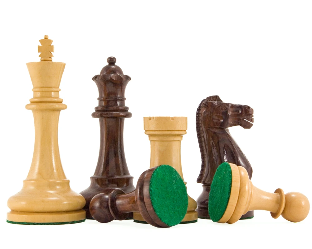 Broadbase Grand Deluxe Rosewood Chess Set 6 Broadbase Grand Deluxe Rosewood Chess Set - Image 6