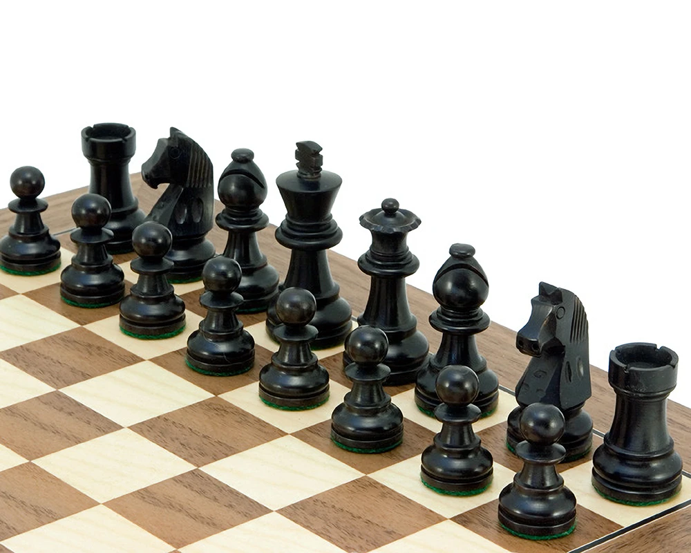 Down Head Classic Black Deluxe Chess Set 2 Down Head Classic Black Deluxe Chess Set - Image 2