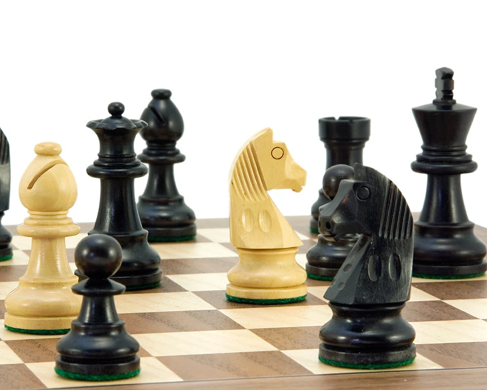 Down Head Classic Black Deluxe Chess Set 4 Down Head Classic Black Deluxe Chess Set - Image 4