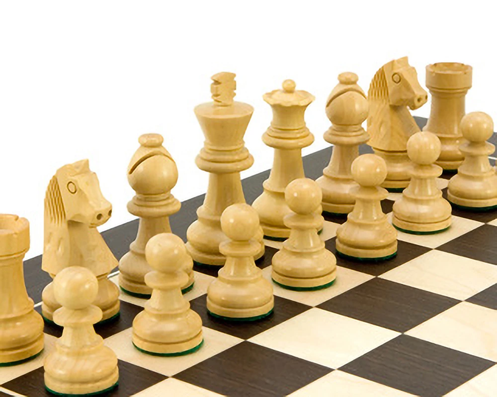 Down Head Classic Wenge Deluxe Chess Set 4 Down Head Classic Wenge Deluxe Chess Set - Image 4