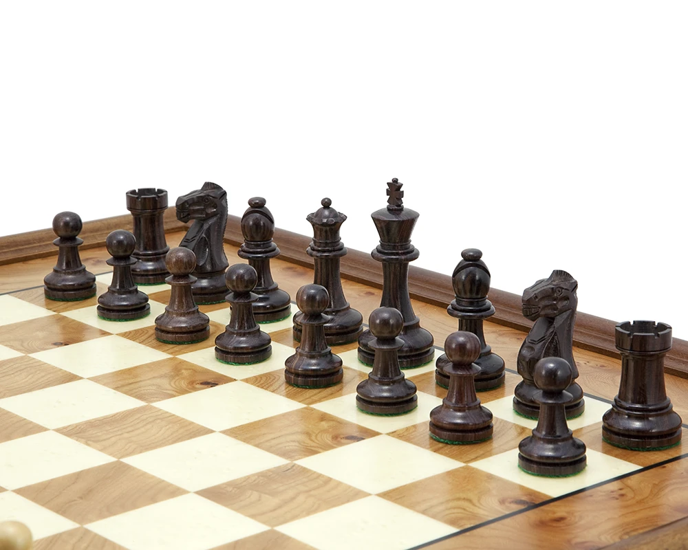 Supreme Rosewood And Briarwood Traditional Chess Set 2 Supreme Rosewood And Briarwood Traditional Chess Set - Image 2