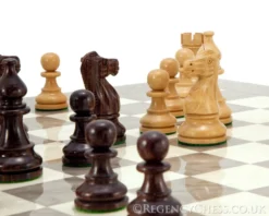 Atlantic Rosewood And Ash Burl Chess Set -Board Games - Chess And Cards Shop RCPB095 03