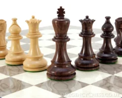 Atlantic Rosewood And Ash Burl Chess Set -Board Games - Chess And Cards Shop RCPB095 04