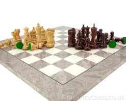 Atlantic Rosewood And Ash Burl Chess Set -Board Games - Chess And Cards Shop RCPB095 05