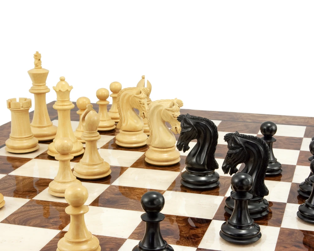 Canterbury Knight Ebony Luxury Chess Set 4 Canterbury Knight Ebony Luxury Chess Set - Image 4