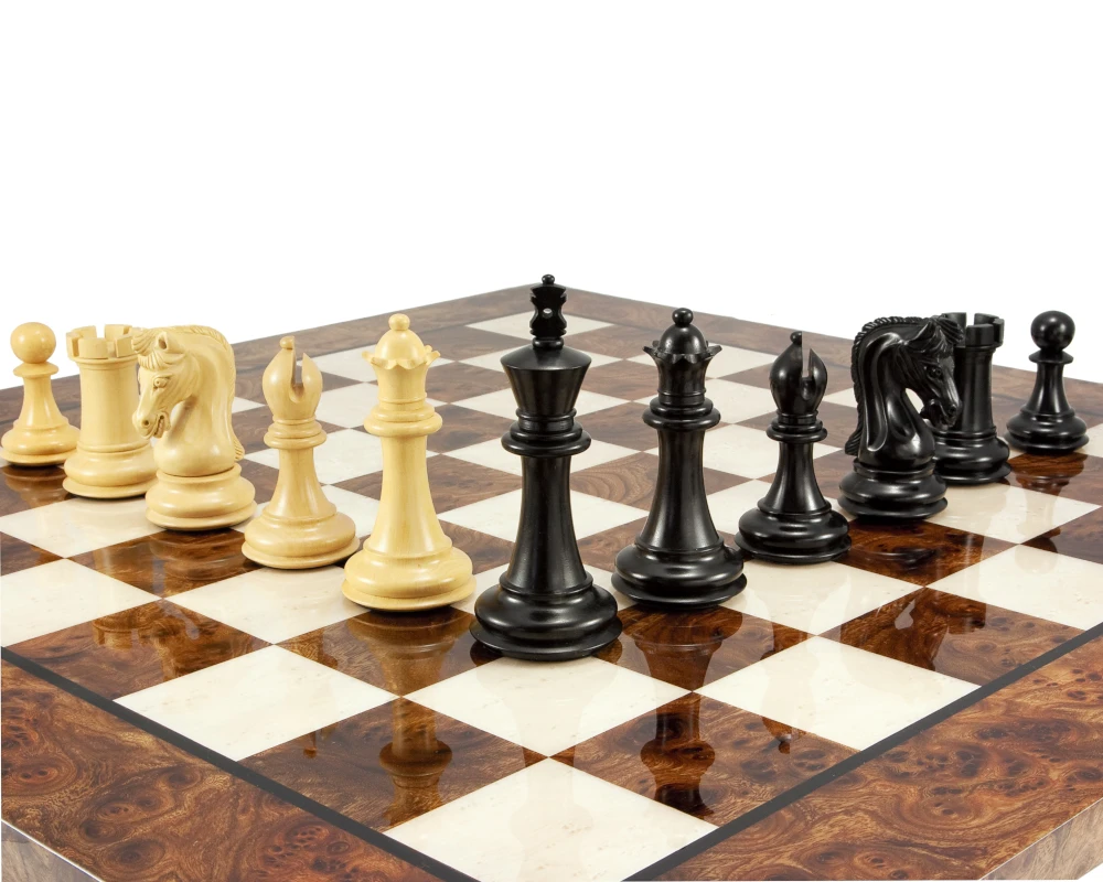 Canterbury Knight Ebony Luxury Chess Set 5 Canterbury Knight Ebony Luxury Chess Set - Image 5