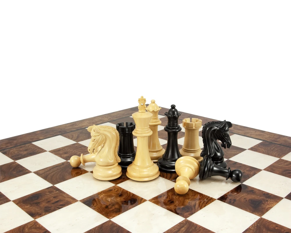 Canterbury Knight Ebony Luxury Chess Set 6 Canterbury Knight Ebony Luxury Chess Set - Image 6
