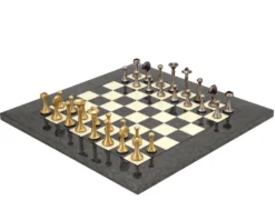 Grey Metropolis Chess Set