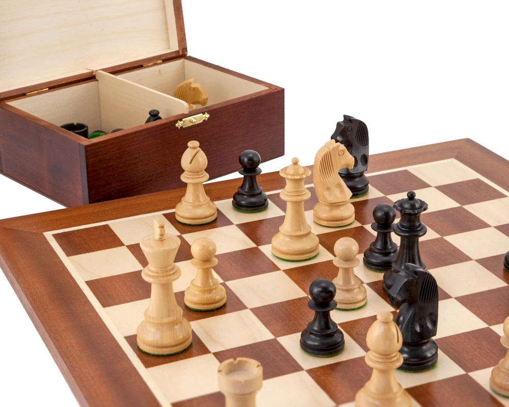 Down Head Black Championship Chess Set 2 Down Head Black Championship Chess Set - Image 2