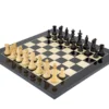 Black Flower Chess Set