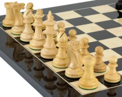 Black Flower Chess Set -Board Games - Chess And Cards Shop RCPB142 02