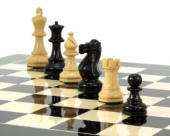 Atlantic Gloss Black And Natural Chess Set -Board Games - Chess And Cards Shop RCPB145 04