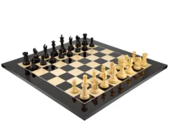 Sentinel Grand Ebony And Anegre Chess Set