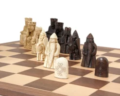 The Isle Of Lewis Walnut And Maple Chess Set -Board Games - Chess And Cards Shop RCPB156 04