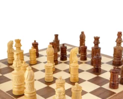 Coiled Jerusalem Sheesham And Walnut Chess Set -Board Games - Chess And Cards Shop RCPB164 04
