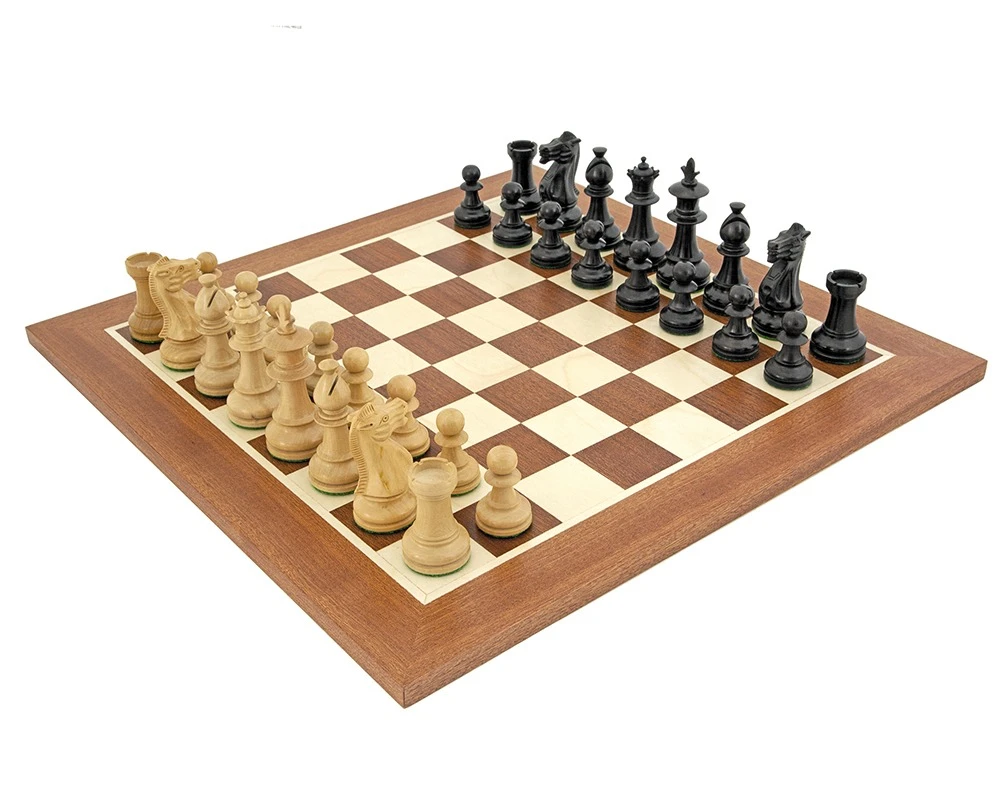 Royal Flower Mahogany Chess Set 1 Royal Flower Mahogany Chess Set