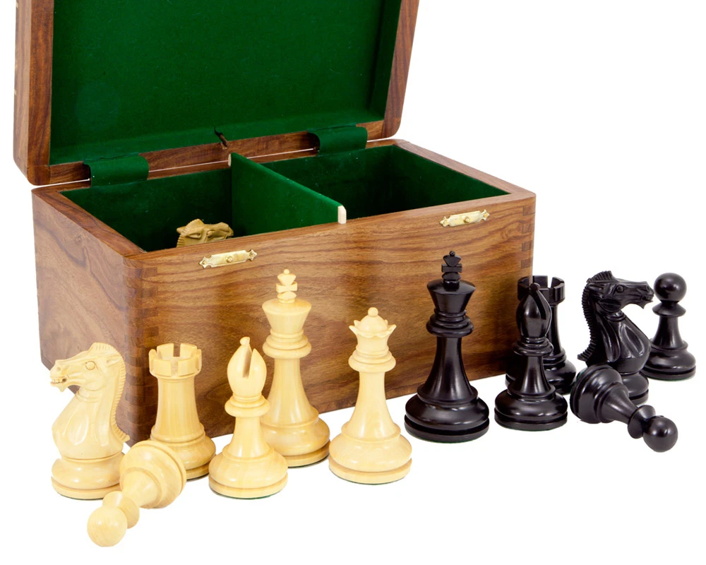 Competition Black Staunton Chess Set With Case 7 Competition Black Staunton Chess Set With Case - Image 7