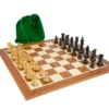 Conquest Series Black And Mahogany Chess Set