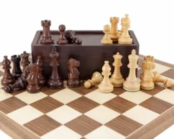 Atlantic Large Rosewood And Walnut Chess Set With Case 12 Atlantic Large Rosewood And Walnut Chess Set With Case -Board Games - Chess And Cards Shop RCPB226 05