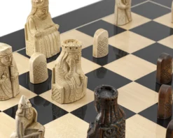 The Isle Of Lewis Black Gloss Chess Set -Board Games - Chess And Cards Shop RCPB229 02