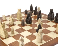 The Isle Of Lewis Large Mahogany Chess Set -Board Games - Chess And Cards Shop RCPB230 02