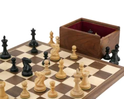 Competition Compact Walnut Chess Set -Board Games - Chess And Cards Shop RCPB237N 02