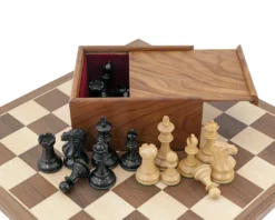 Competition Compact Walnut Chess Set -Board Games - Chess And Cards Shop RCPB237N 03