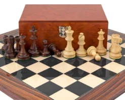 Supreme Rosewood Chess Set With Burl Wood Case -Board Games - Chess And Cards Shop RCPB244 05