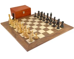 Parthenon Grand Ebony And Walnut Chess Set