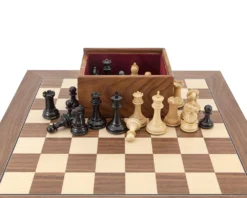 Sovereign Ebonised And Walnut Chess Set With Case -Board Games - Chess And Cards Shop RCPB258 04
