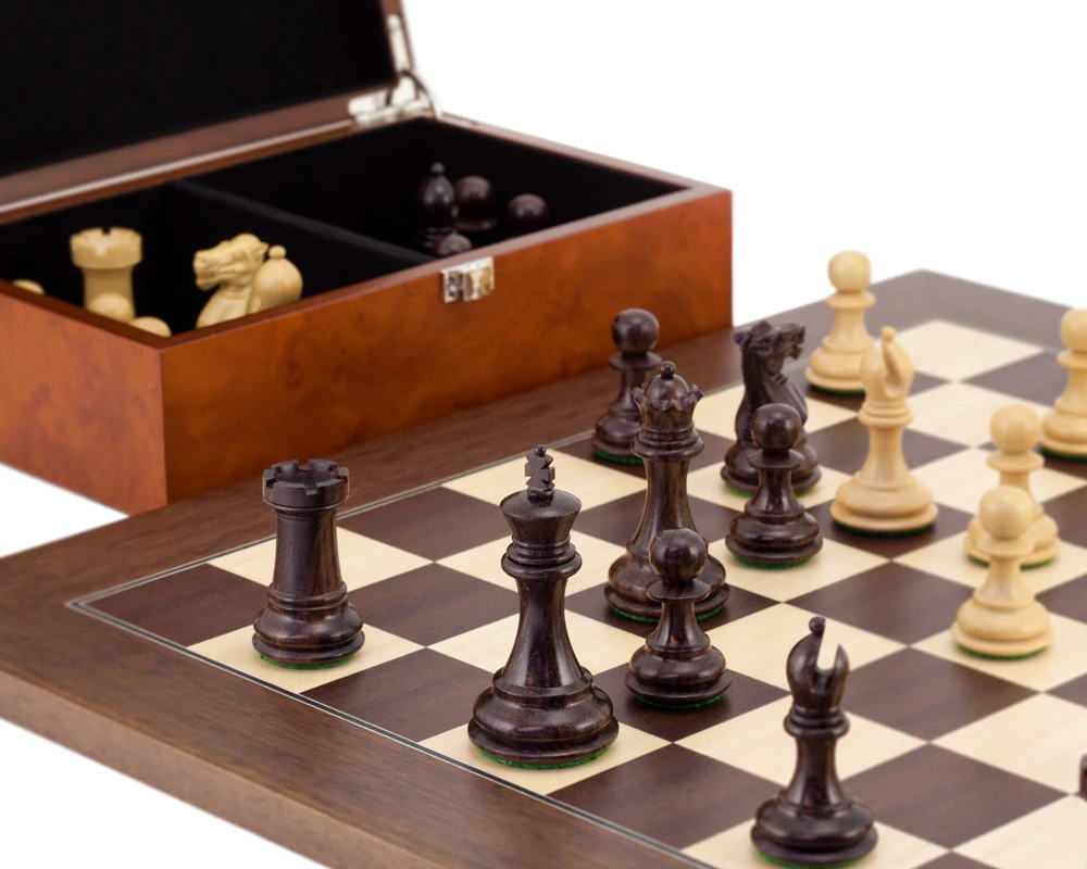 Windsor Rosewood And Montgoy Palisander Chess Set 4 Windsor Rosewood And Montgoy Palisander Chess Set - Image 4