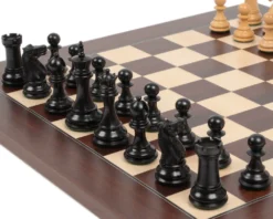 Windsor Ebony And Montgoy Palisander Chess Set -Board Games - Chess And Cards Shop RCPB270 02