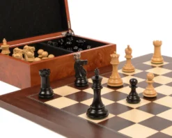 Windsor Ebony And Montgoy Palisander Chess Set -Board Games - Chess And Cards Shop RCPB270 03