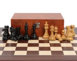 Windsor Ebony And Montgoy Palisander Chess Set -Board Games - Chess And Cards Shop RCPB270 04