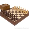 Atlantic Grand Rosewood Chess Set With Wooden Case
