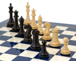 Oxford Series Black & Blue Erable Chess Set -Board Games - Chess And Cards Shop RCPB281 04